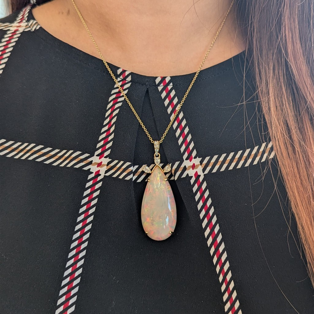 custom 38ct pear shape Opal fi