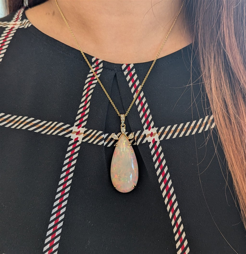 custom 38ct pear shape Opal fi