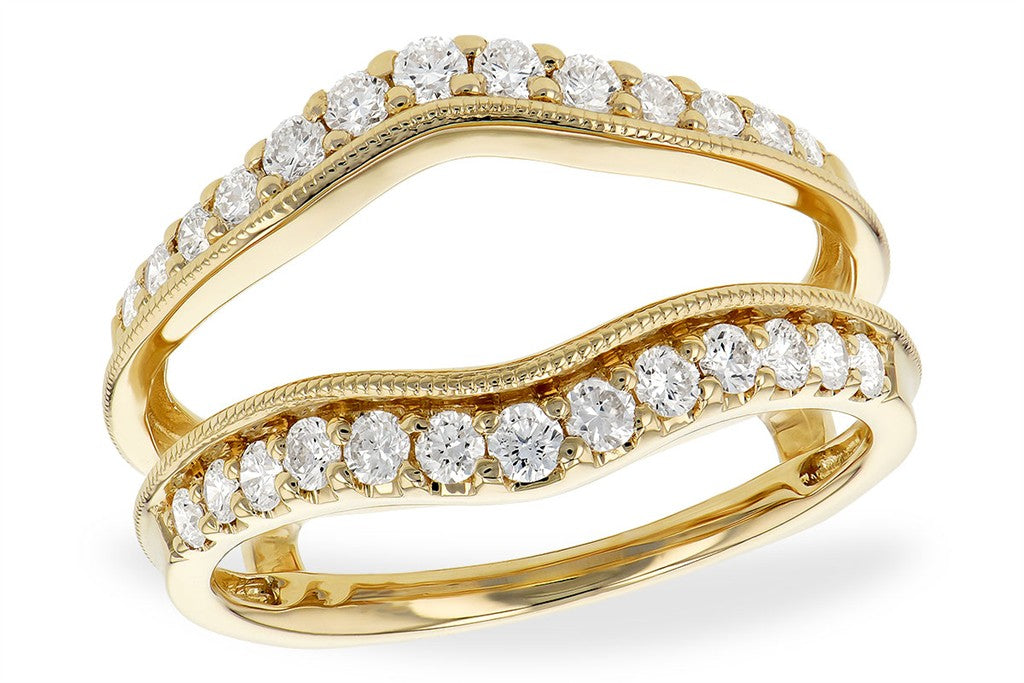 14KK Diamond Ring Guard .61TCW