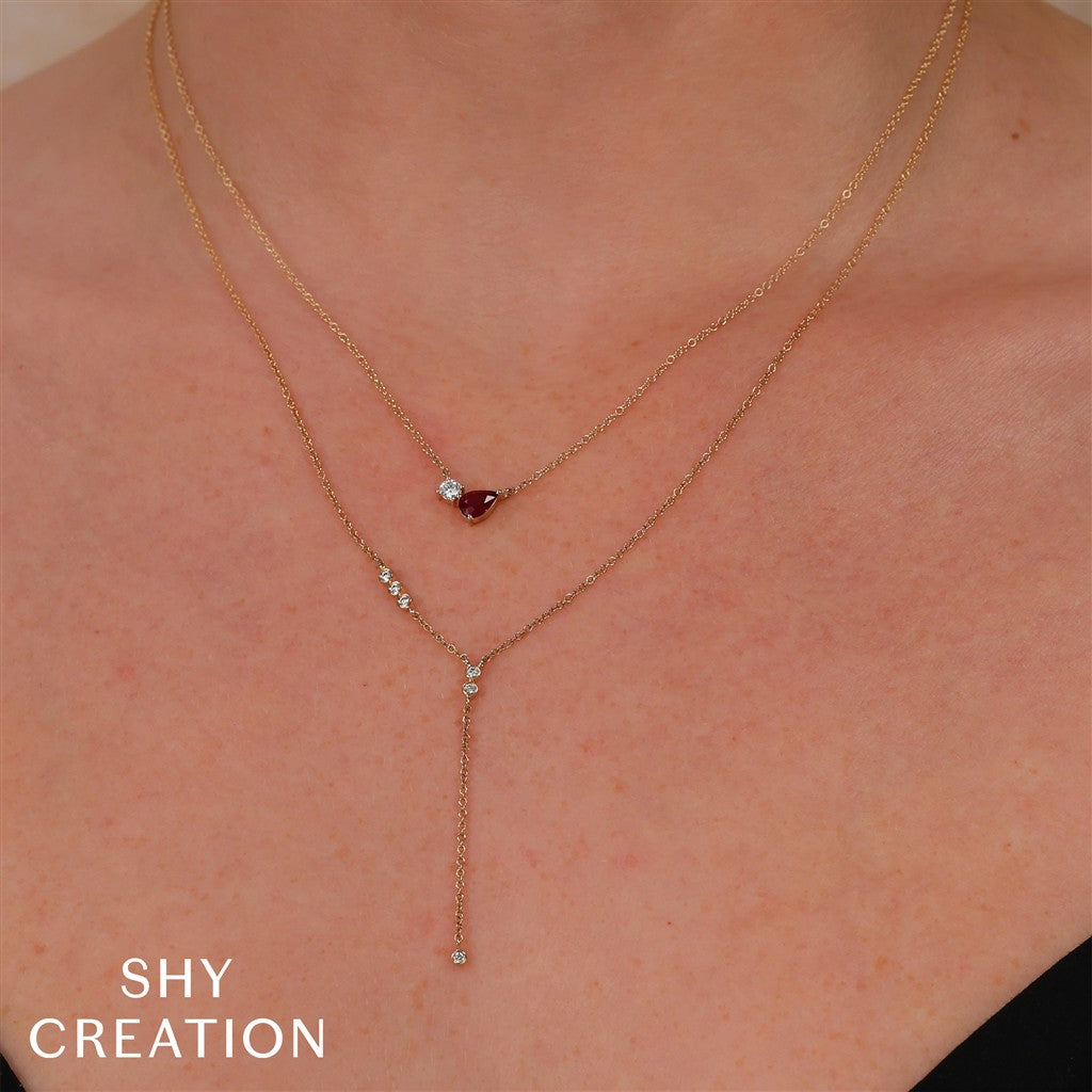 14KY 0.08CTW Diamond Bezel Lar