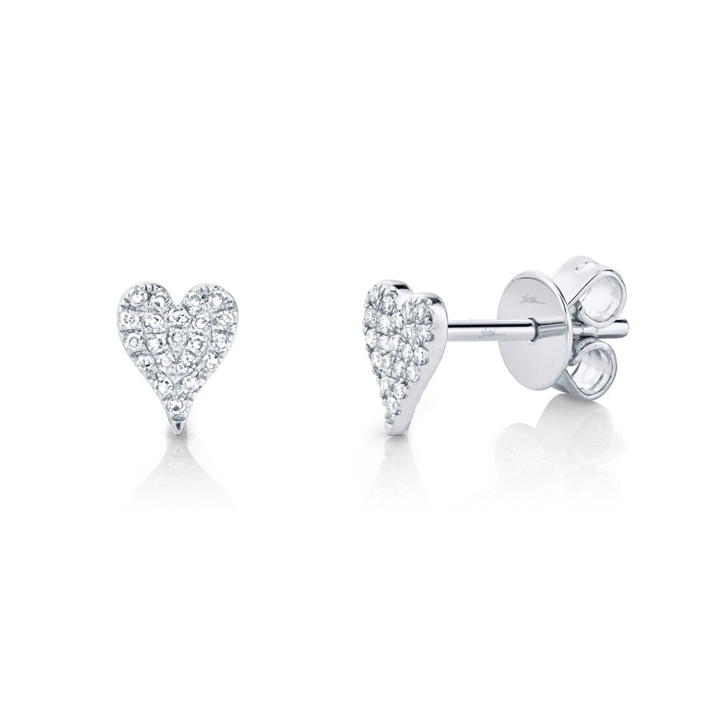 0.10CT 14K W/G DIAMOND PAVE HE