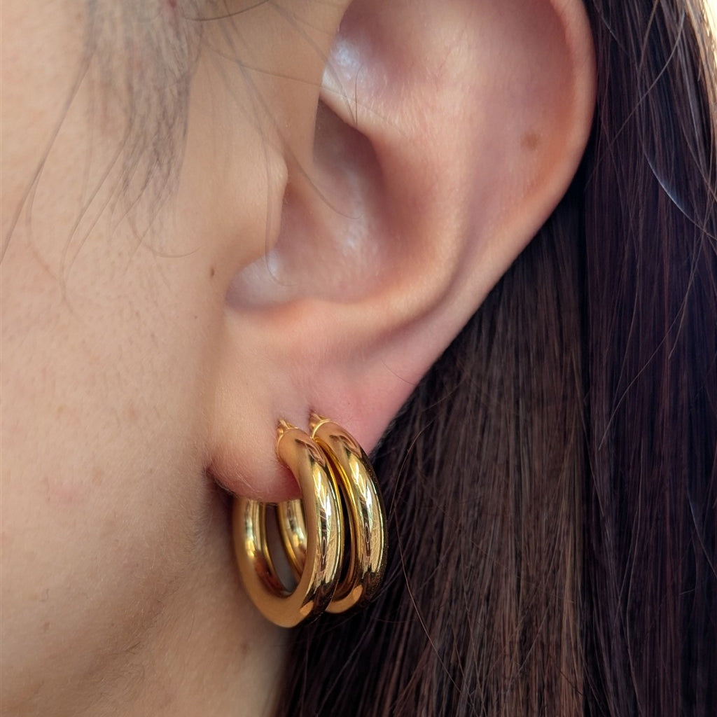14kt yellow gold 22.5x4mm roun