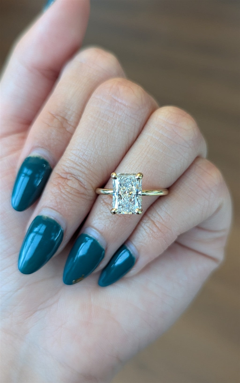 14kt yellow gold hidden halo s