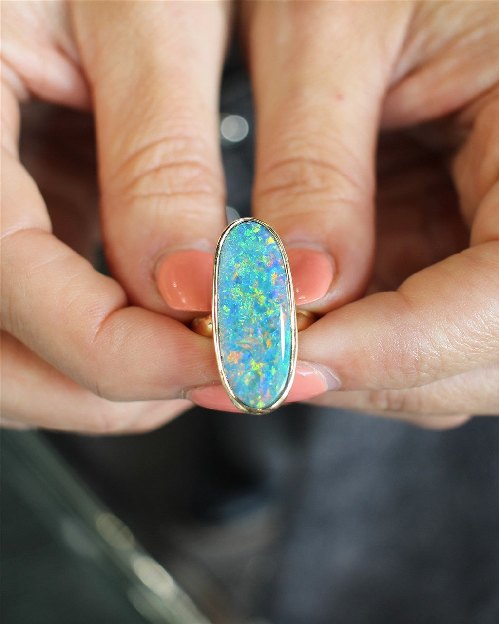 14KY 23.3CT Australian Opal Do