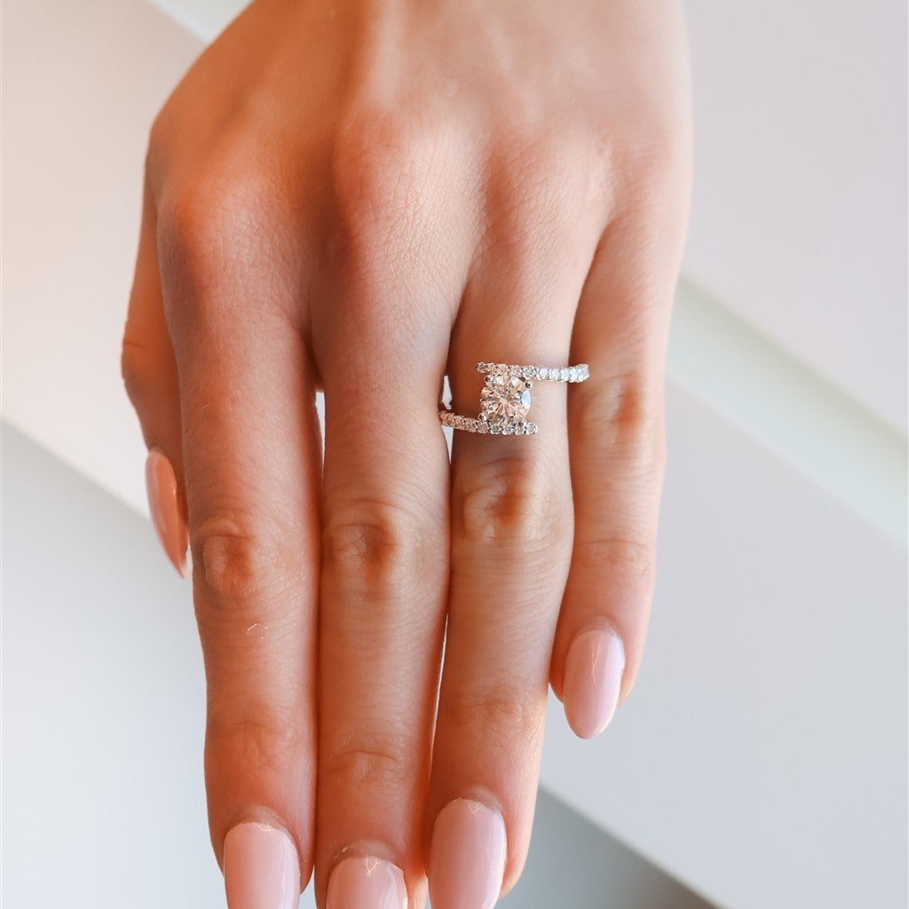 14KW bypass engagement ring wi