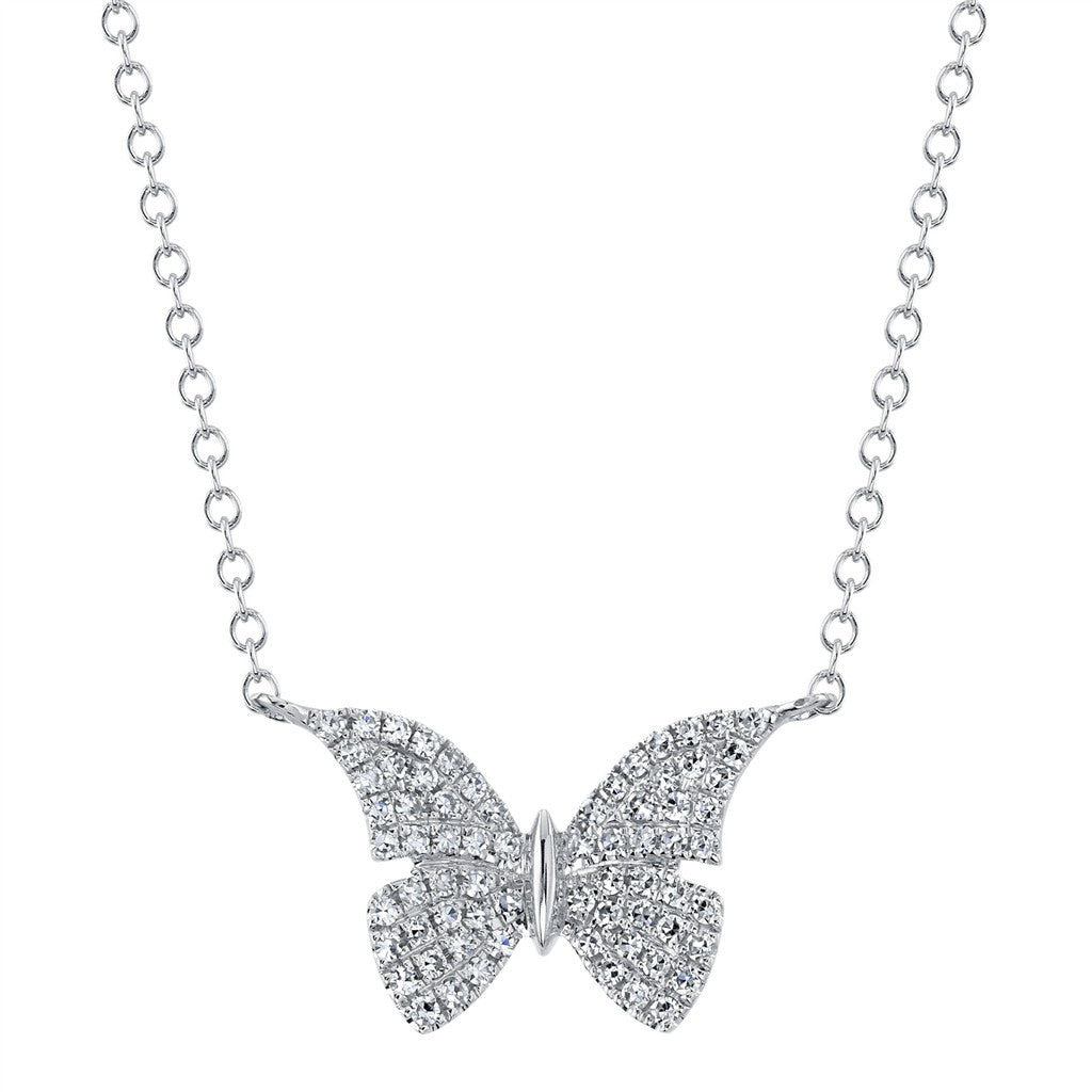 14KW 0.15CT Diamond Butterfly
