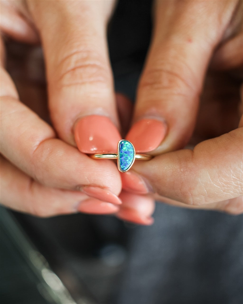 14KY Australian Opal Doublet S