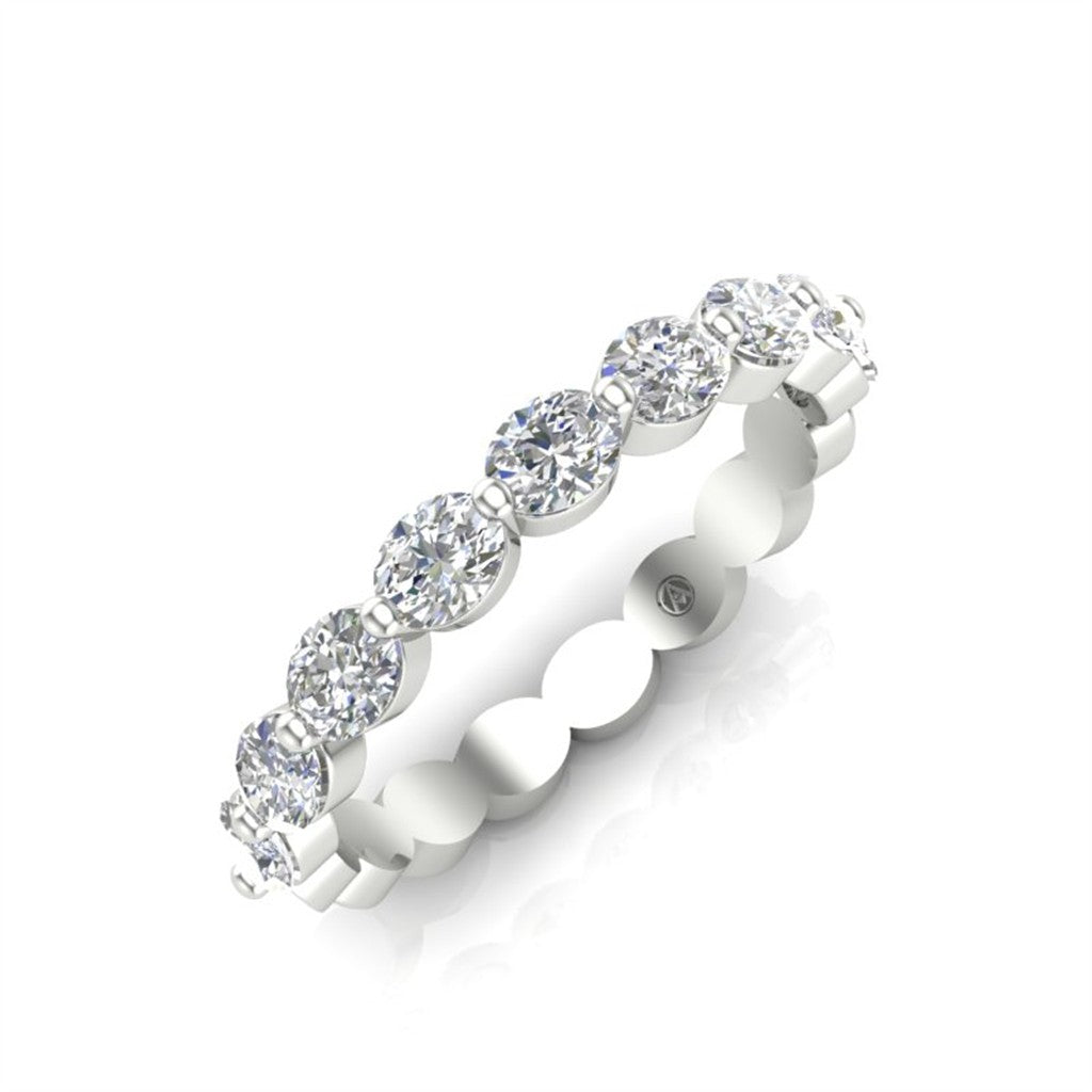 14KT WHITE GOLD EAST/WEST OVAL