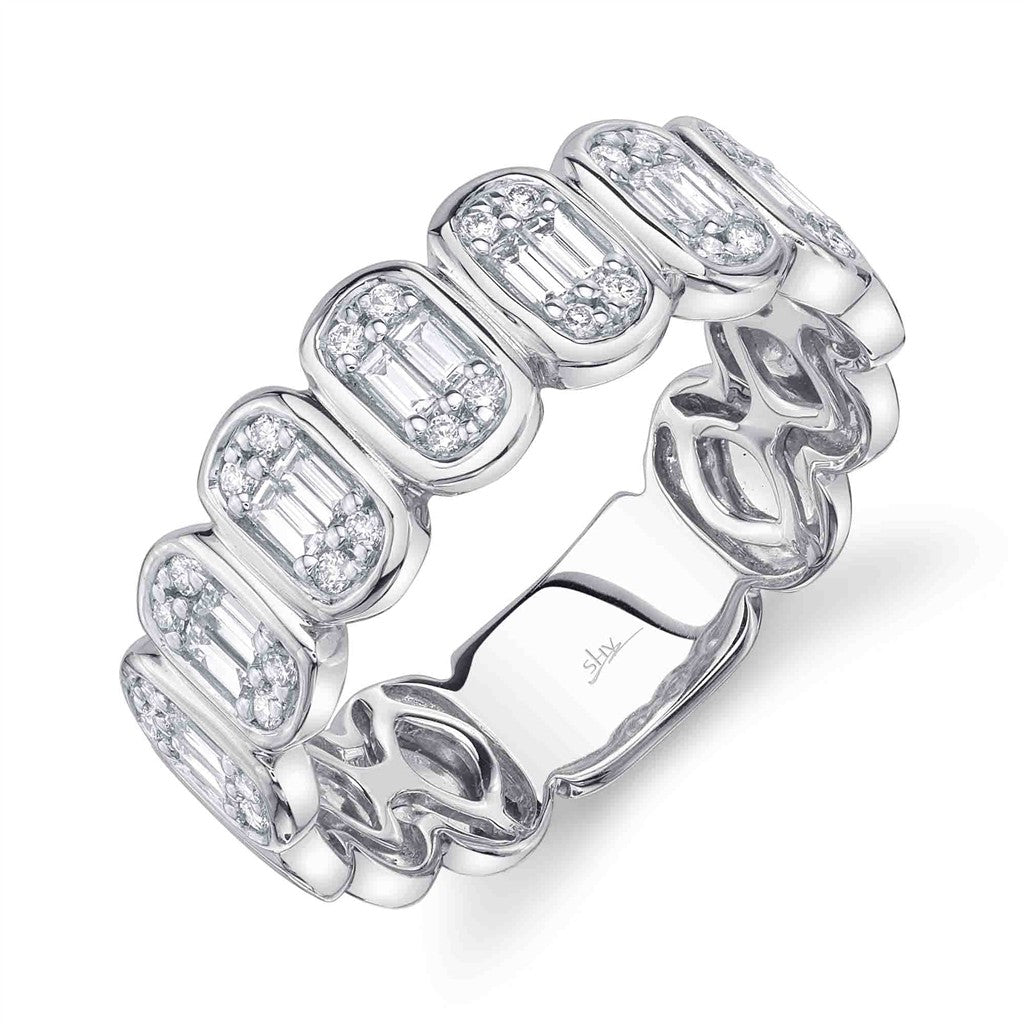 14kt wg wide fashion band 0.50