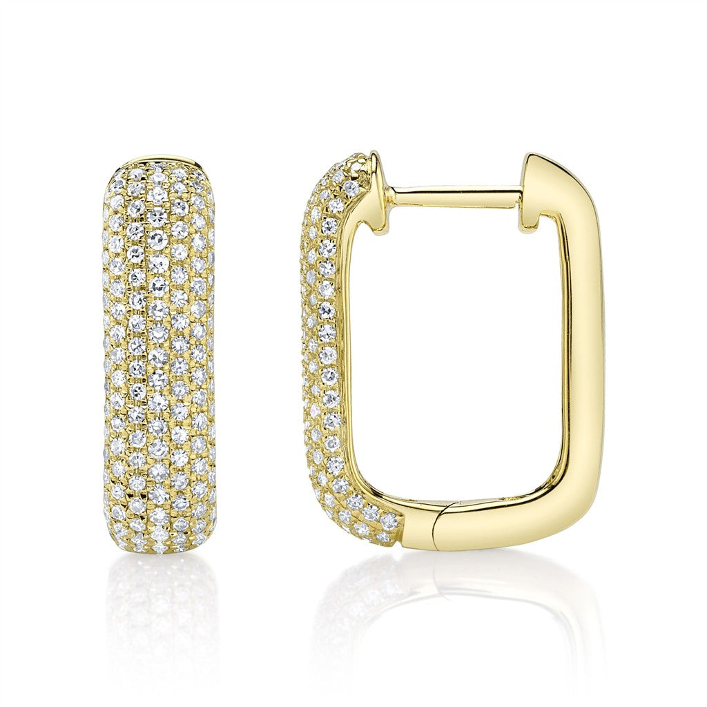 14KY 0.59CTW Diamond Pave Rect