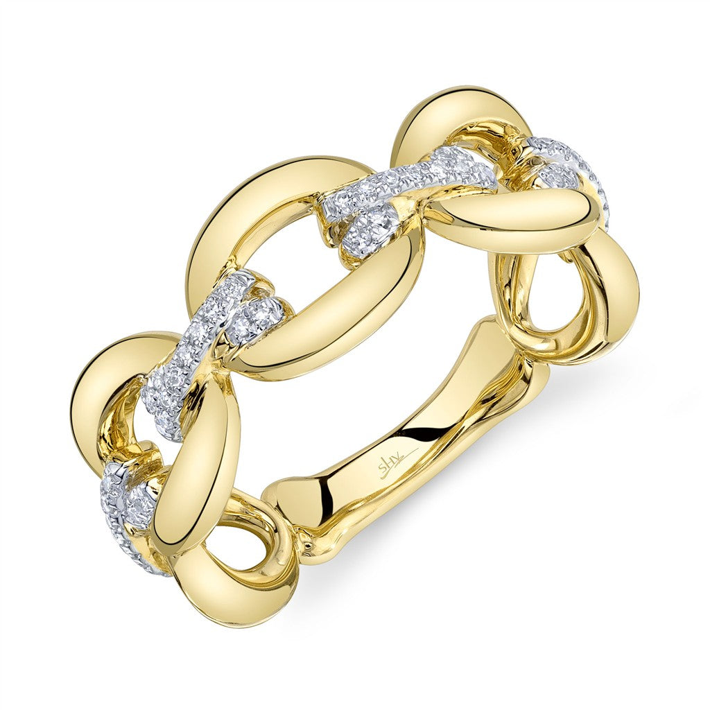 14KY 0.09CTW DIAMOND OVAL RING
