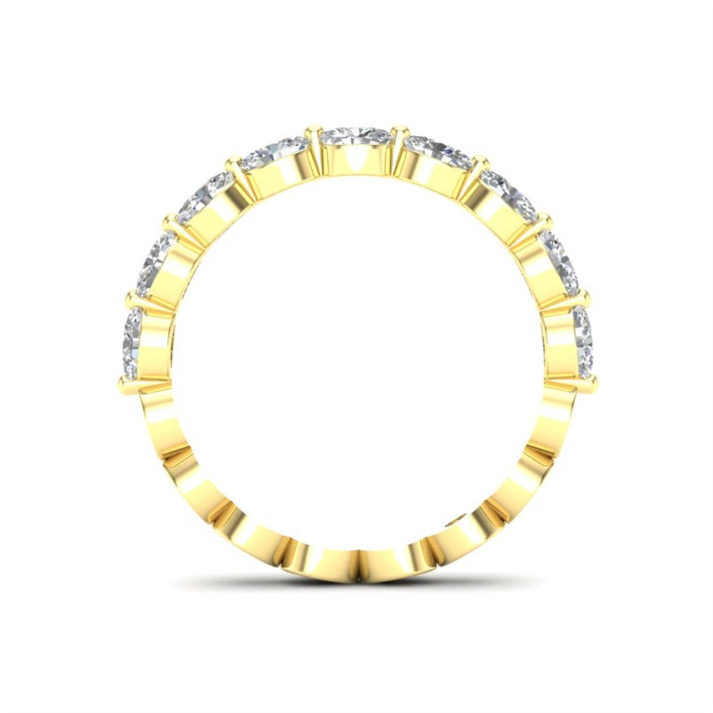 14KT YELLOW GOLD EAST/WEST OVA