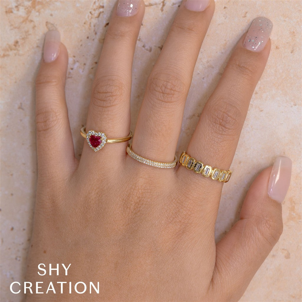 0.12CT 14K Y/G DIAMOND LADY'S