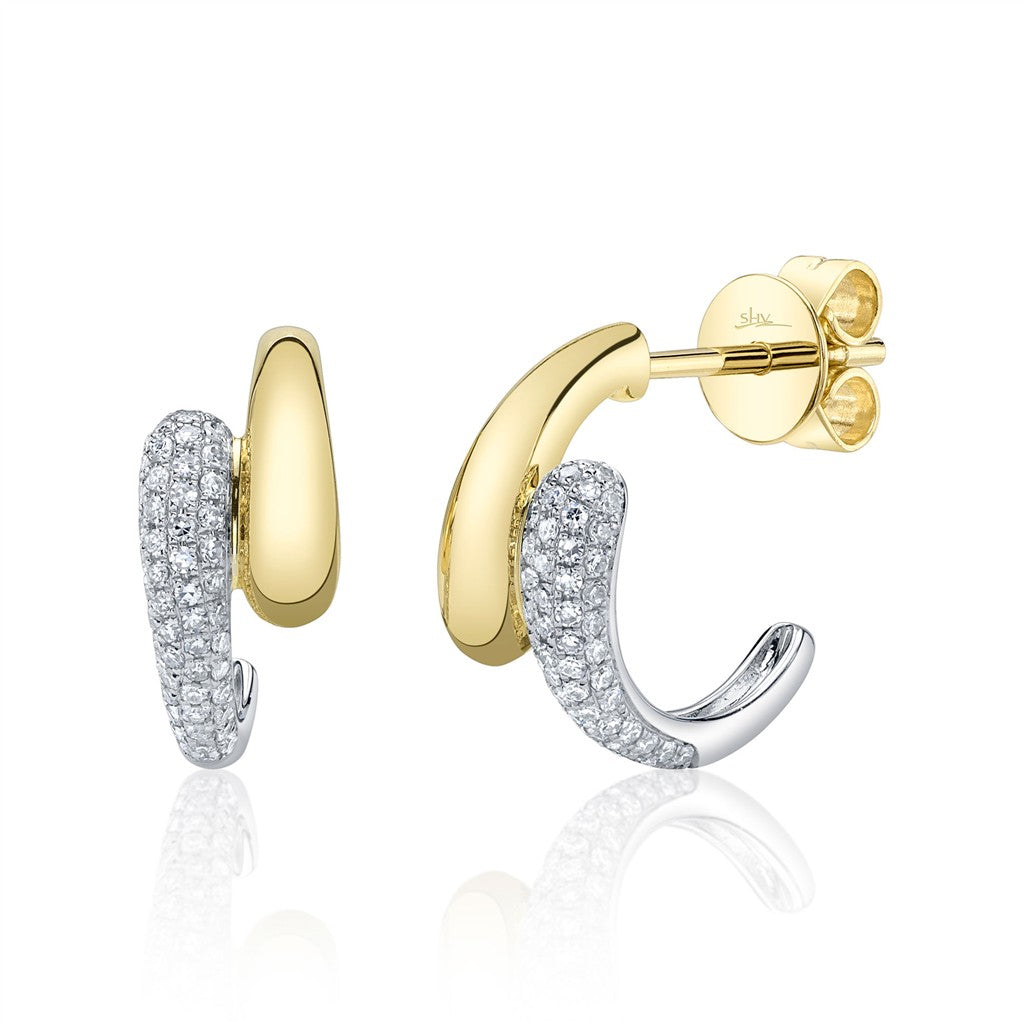 14KY/W 0.23CTW Diamond Pave Hu