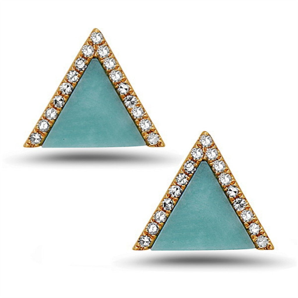 14KY Triangle Amazonite with .