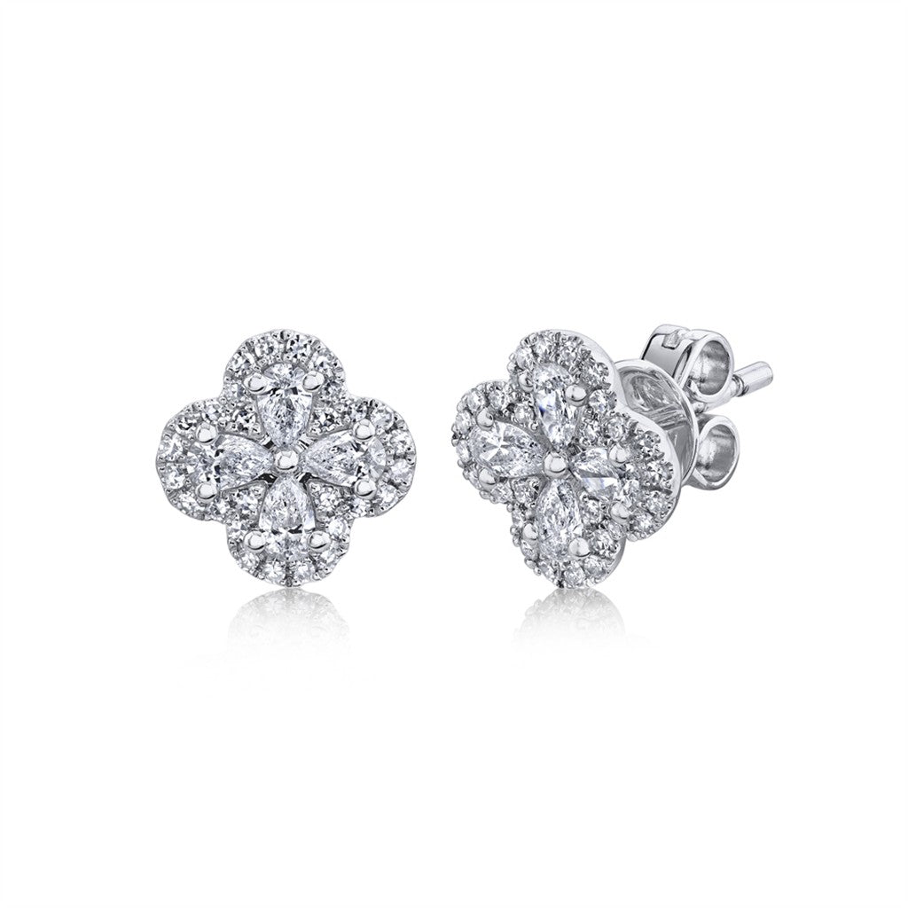14k wg 0.60ct diamond cluster