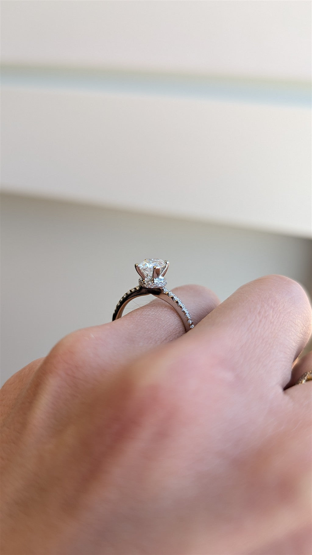 Natural diamond 4-piece weddin
