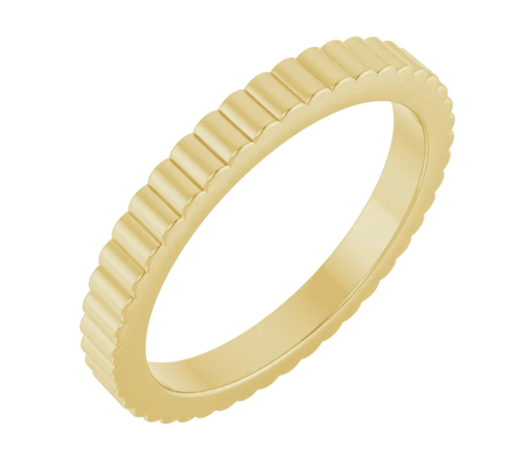 14KY 2mm Grooved Standard-Fit