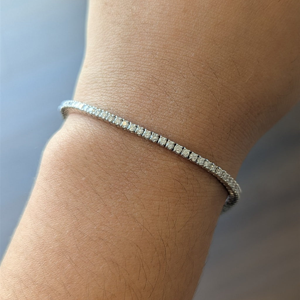 14ktWG Tennis Bracelet 2ctw Na