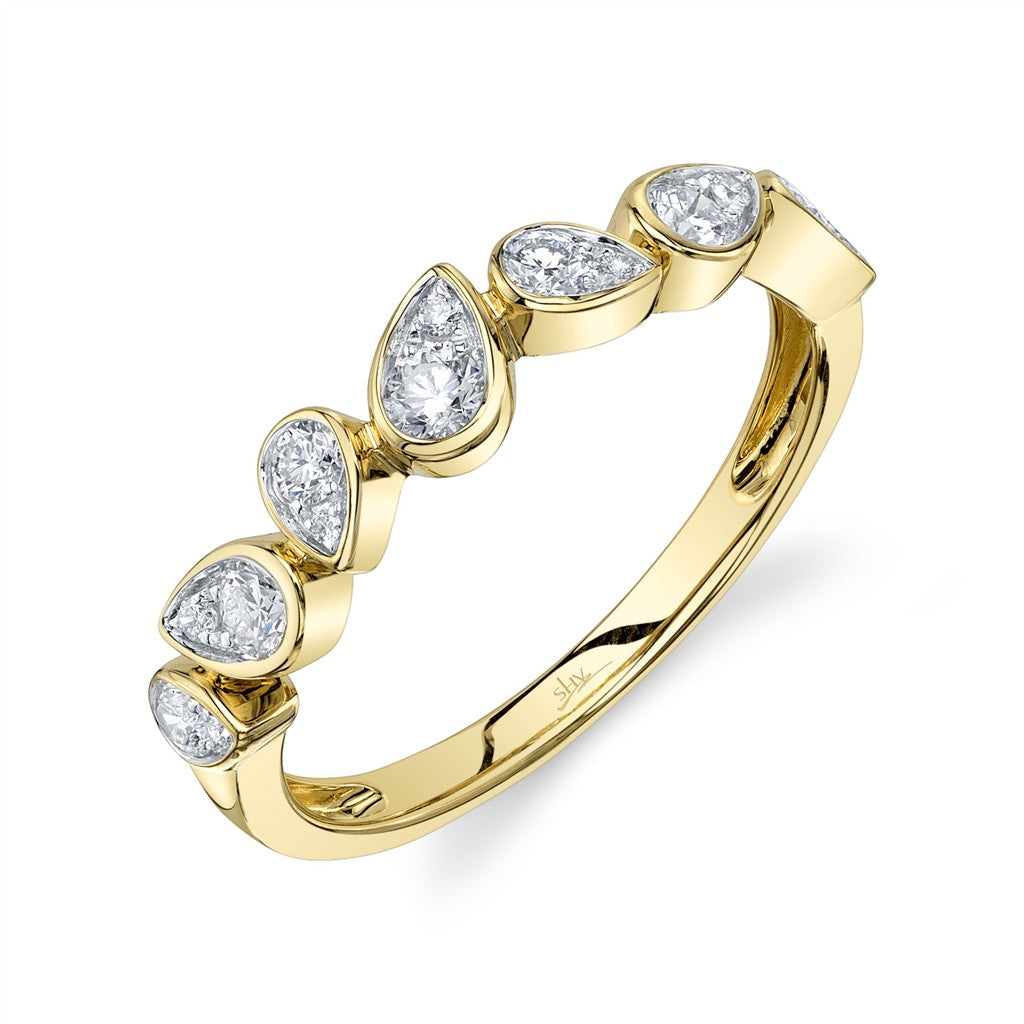 14KY 0.39CTW PEAR DIAMOND RING