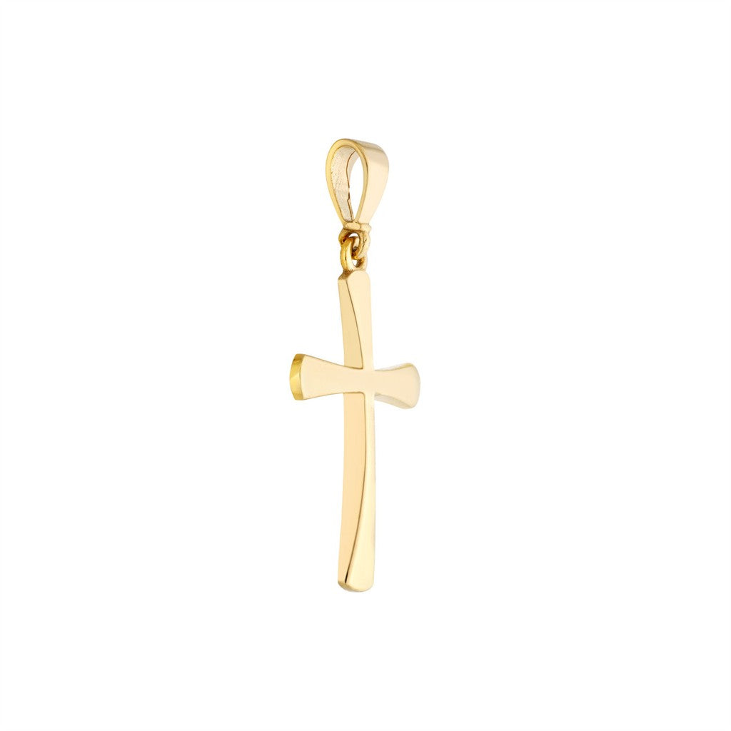 High Polished Cross Pendant -