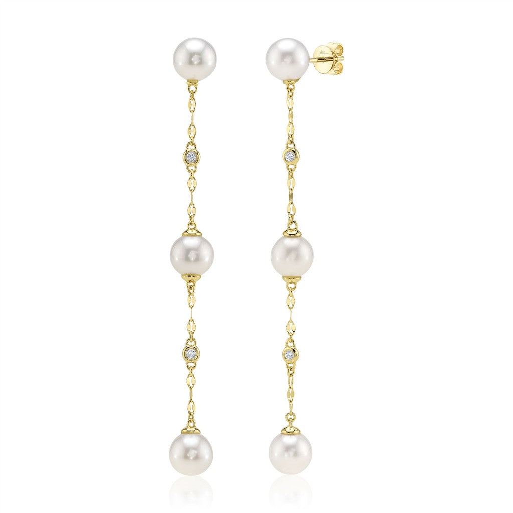 0.09CT 14K Y/G DIAMOND & CULTU