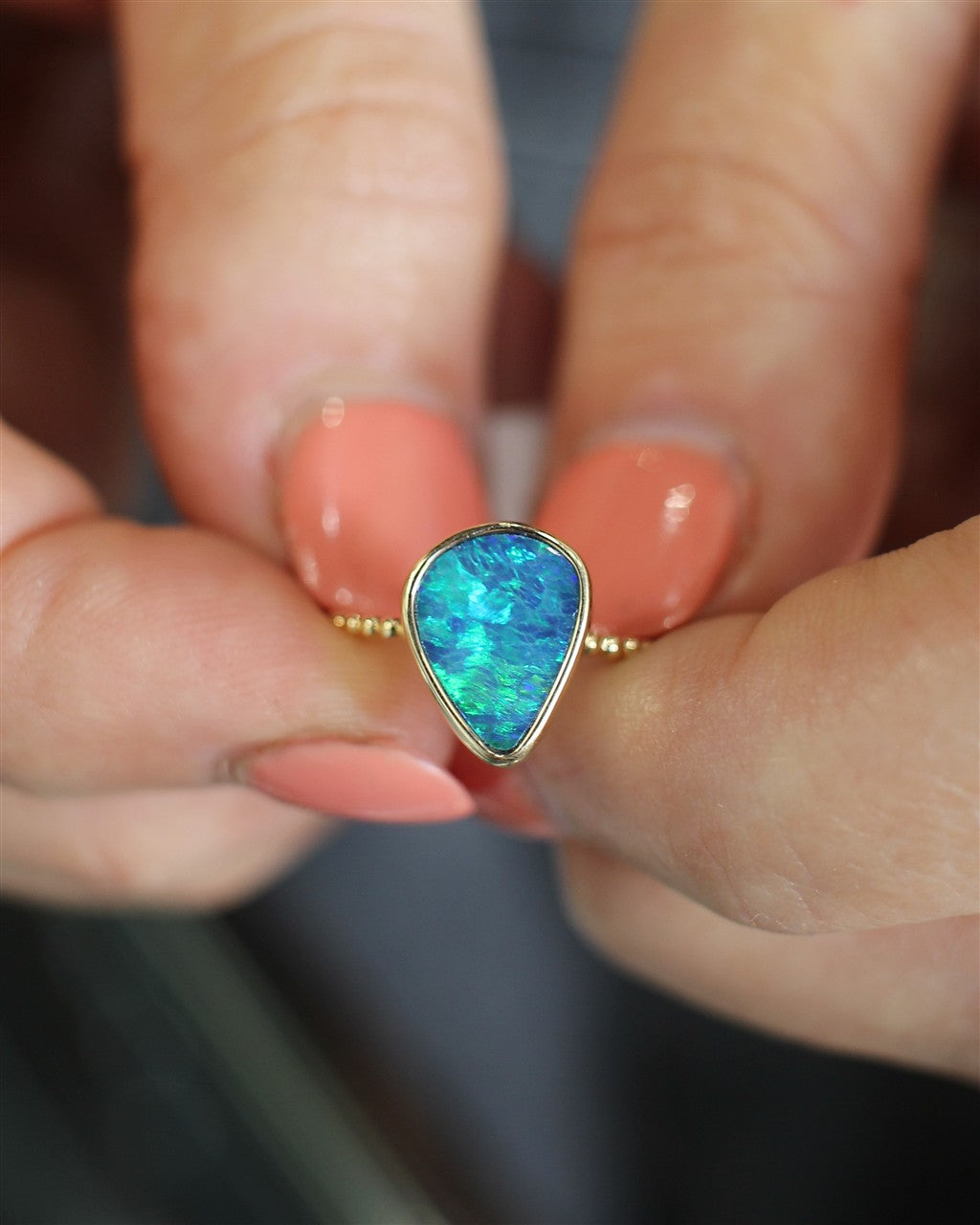 14KY Australian Opal Doublet B