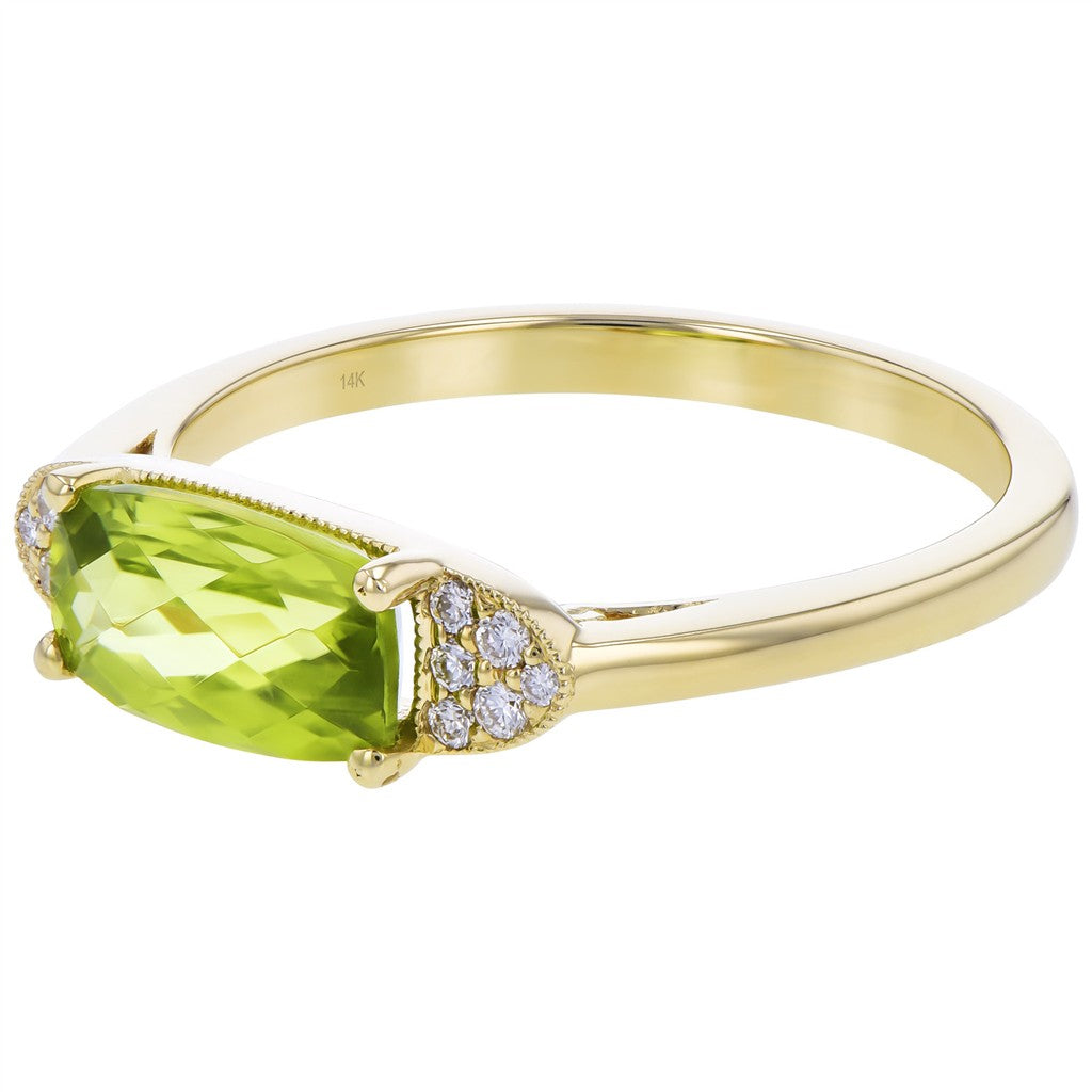 14KY 1.10CT East-West Peridot
