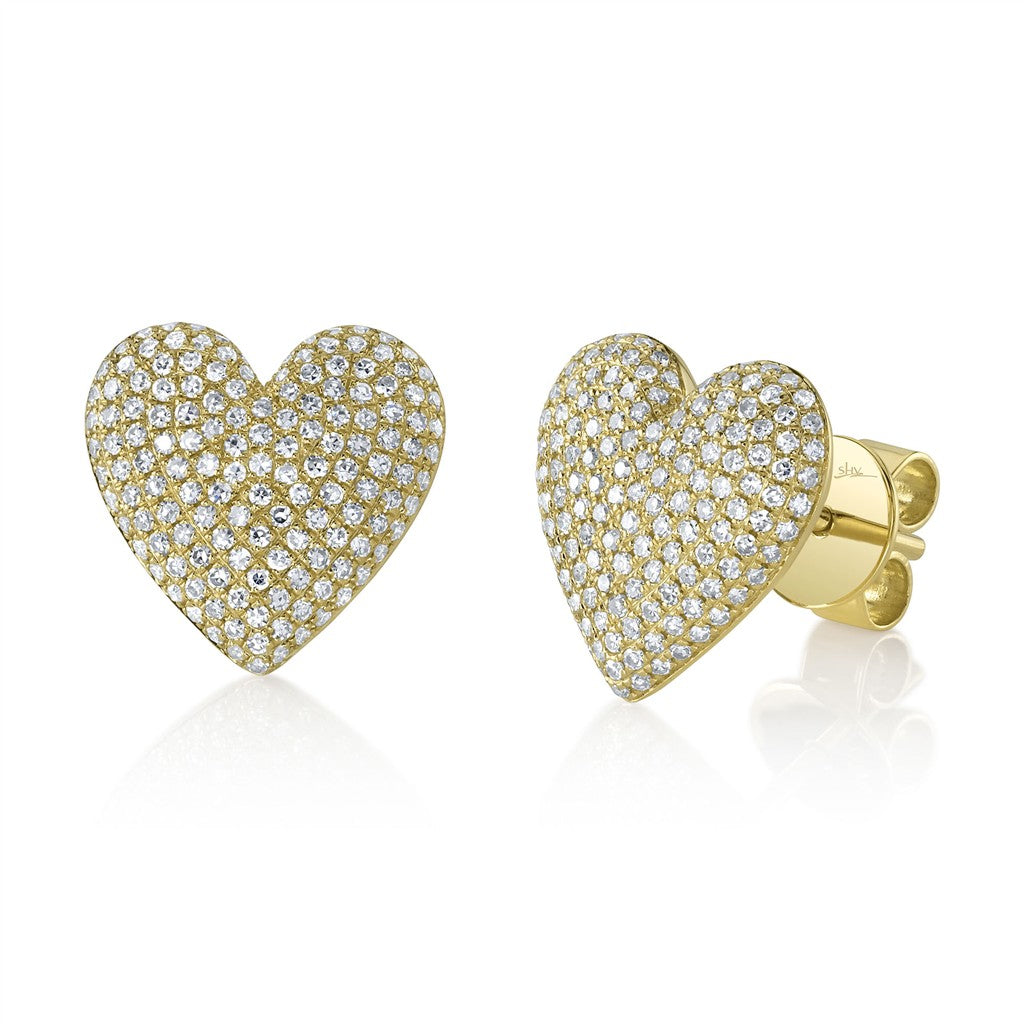 0.62CT 14K Y/G DIAMOND PAVE HE