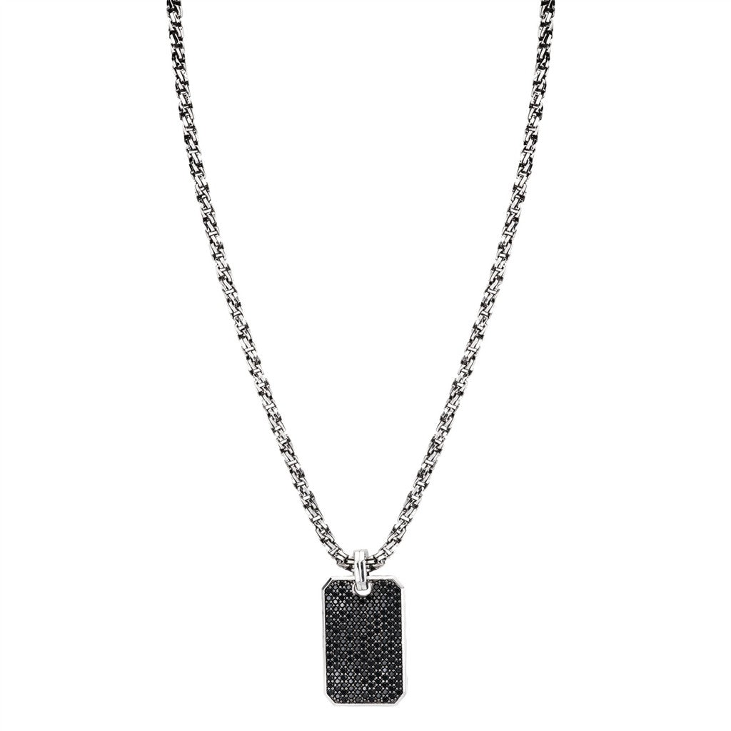 Sterling silver black 3ctw dog