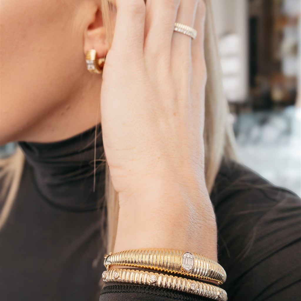 0.33CT 14K Y/G DIAMOND BEZEL R