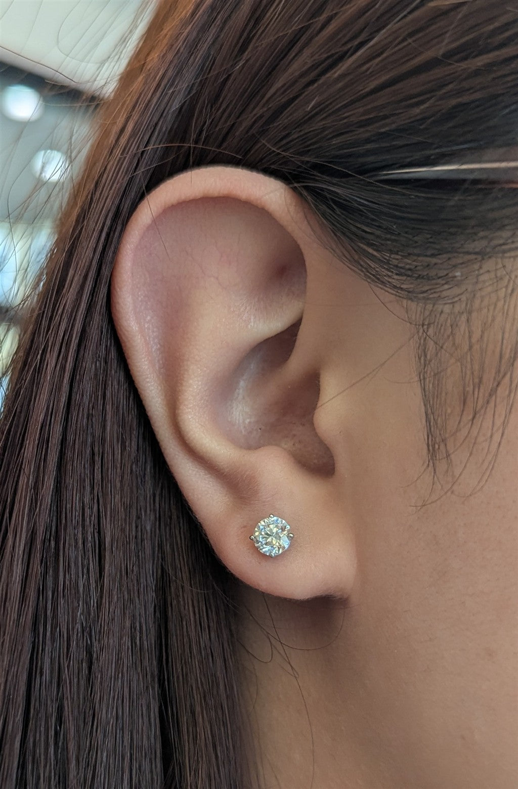 1.41TCW Diamond stud earrings