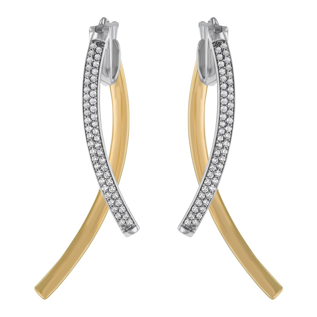 14kt yellow and white gold Hop