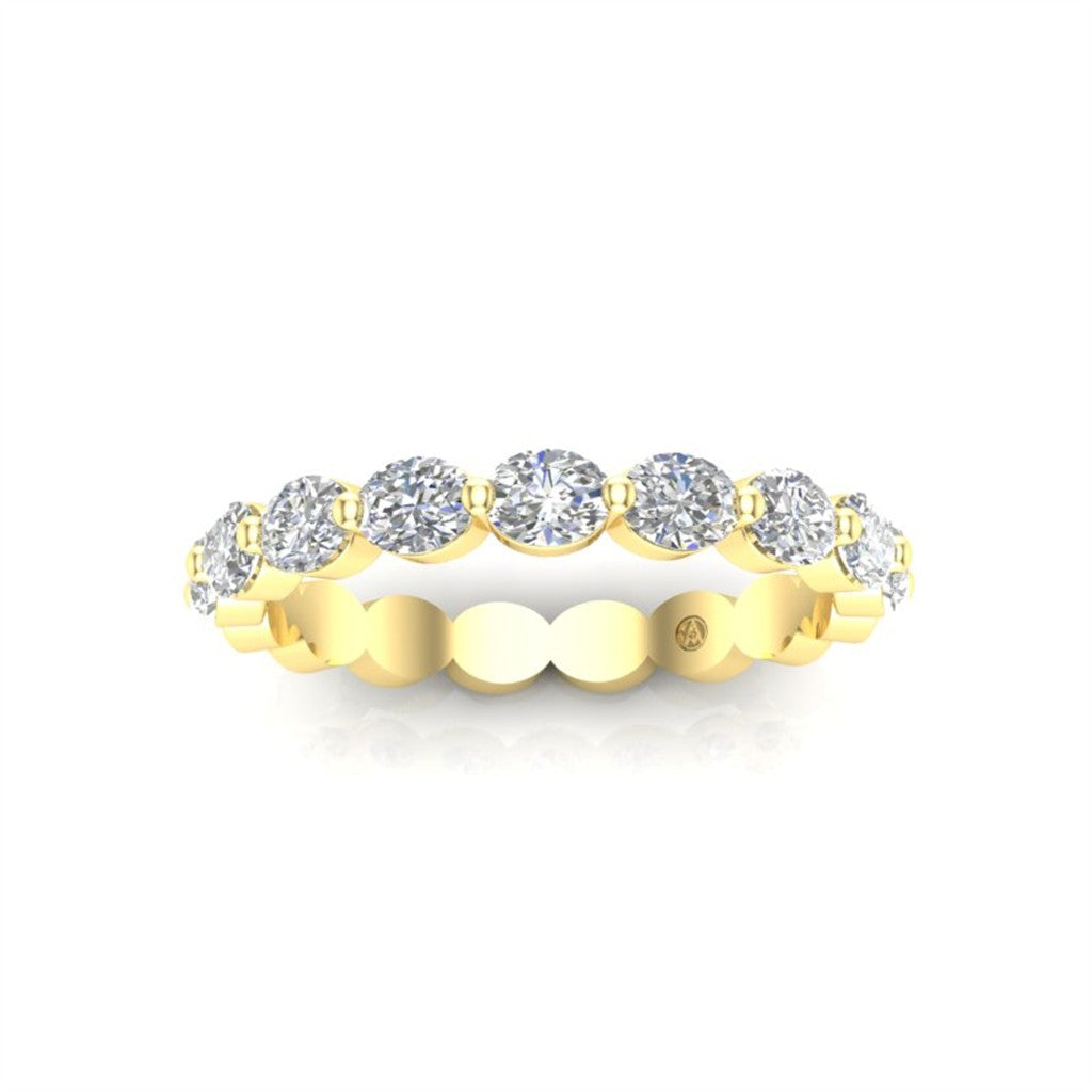14KT YELLOW GOLD EAST/WEST OVA