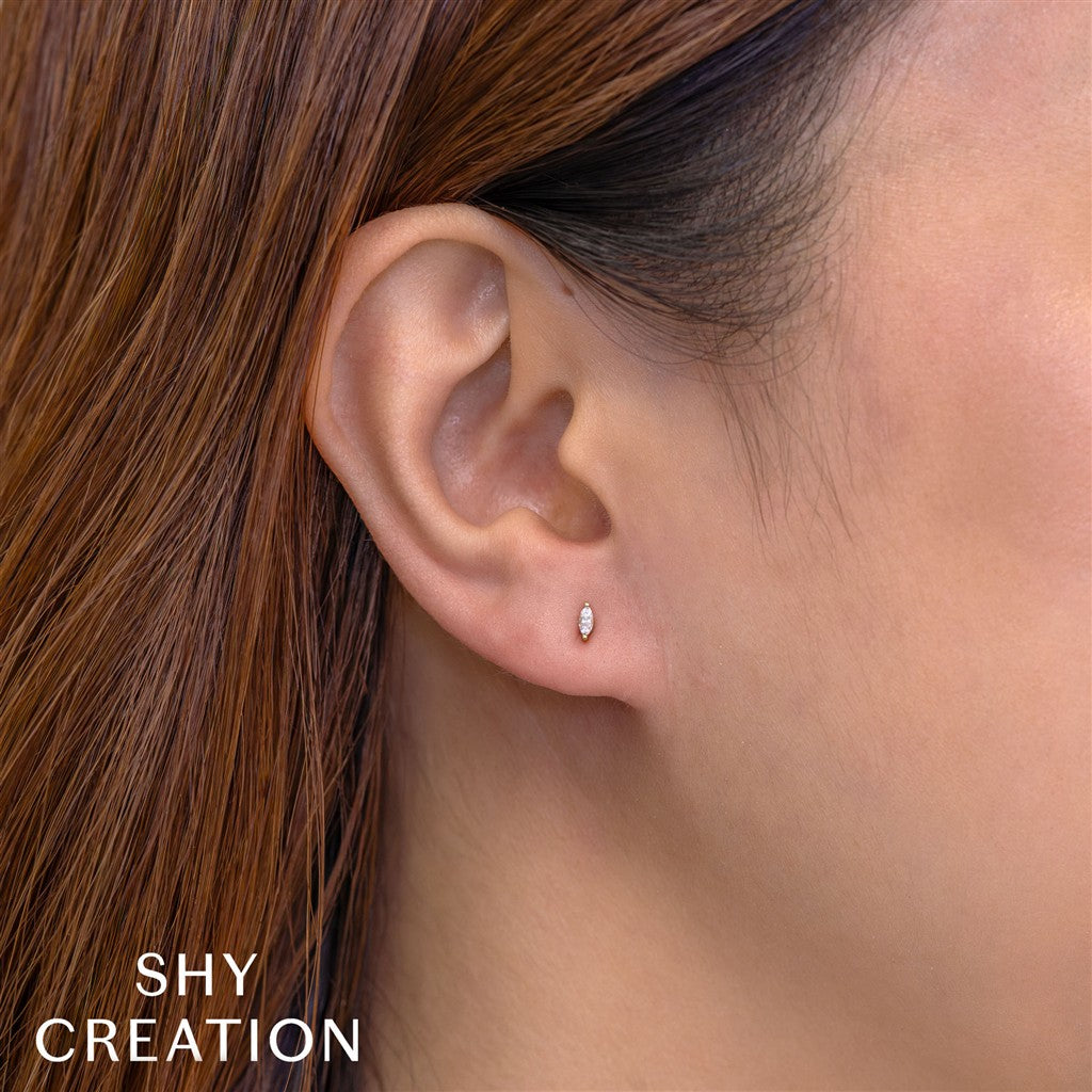 0.09CT 14K Y/G DIAMOND MARQUIS