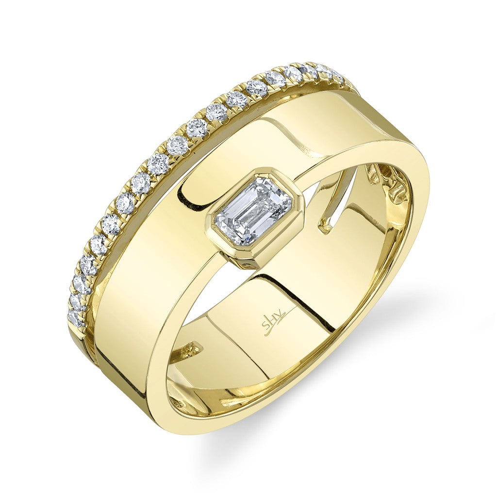 14KY 0.39CTW Diamond Emerald B