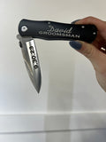 Black Aluminum Pocket Knife (4”)
